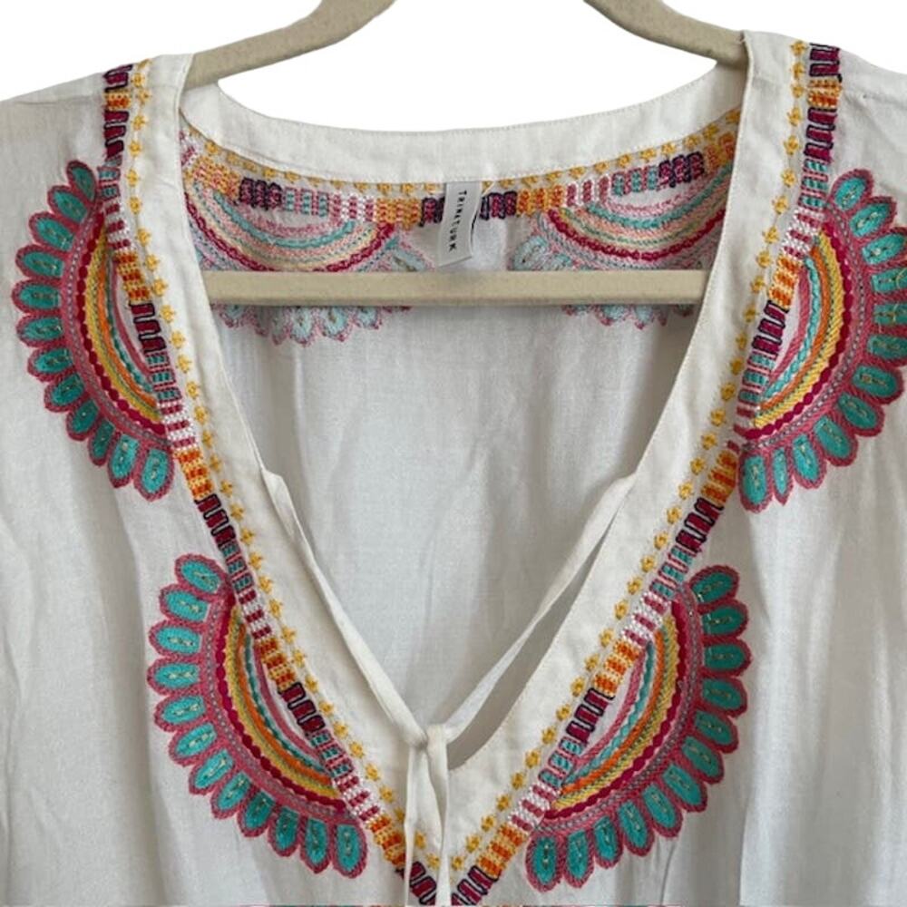 Trina Turk women's Del Rey smocked tunic, cover-up dress.